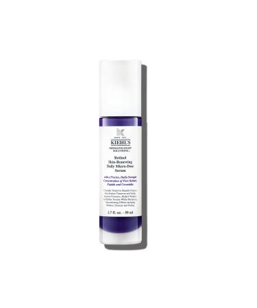 Kiehl's Daily Micro-Dose Anti-Aging Retinol Facial Serum Reduces Wrinkles Firms Skin Evens Skin Tone Youth Renewing & Hydrating Formula with Retinol & Ceramides Paraben-free Fragrance-free 1.7 Fl Oz / 50 ml