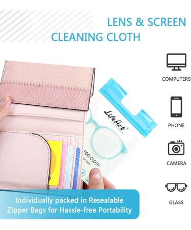 LifeArt Anti Fog Cloth 3 Pack - Nano Technology Microfiber Cleaning Cloth for Eyeglasses, Screens, Goggles, and Masks - Reusable 700 Times - Safe for All Lens Coatings - Streak-Free Results - Buy Online on GoSupps.com