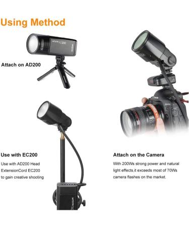 Godox H200R Ring Flash Head for AD200 - 200W with Modeling Lamp and Spiral Flash Tube for Natural & Soft Light - Buy Online on GoSupps.com