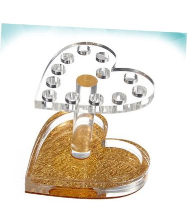 Ipetboom 1pc Hair Dryer Brush Pen Display Stand Holder Pens Brush Rack Cosmetic Brush Holder Fridge Cleaning Kit Diffuser Nail Art Pen Holder Nail Pens Stand Nail Brush Tool Stand Manicure 8.7x8.5cm Golden - Buy Online on GoSupps.com