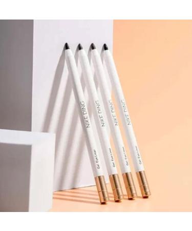 Gel Eyeliner Pencil Waterproof Gel Eyeliner Pencils Multiuse Eye Liner Pencils Black Brown with Sharpener Mild Formula Longwear for Women Girls Teksome - Buy Online on GoSupps.com