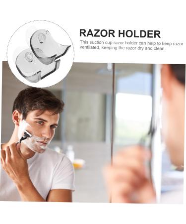 PopetPop 2-Pack Razor Holder | Suction Hook Bathroom Accessories | Wall-Mounted Shower & Bathrobe Hook | Durable Plastic Toilet Items - Buy Online on GoSupps.com