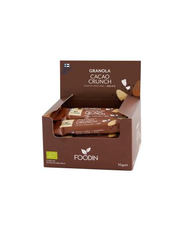 FOODIN FOODIN 12 Pack Cereal Bars Nut Mix Candy & Snacks 100% Organic Gluten Free & Dairy Free for Healthy Snacks - Chocolate Cocoa Crunch (12 X