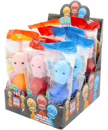 Crazy Candy Factory Skull Suckers - 12 x 40g Full Box - Buy Online on GoSupps.com