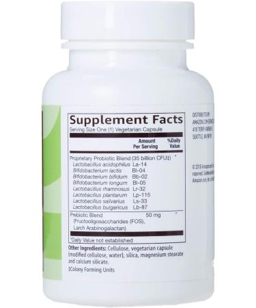 Amazon Brand Digestive Health Probiotic Capsules (35 Billion CFU) and (5 Billion CFU) | Vegetarian | Supports Healthy Digestion* - Buy Online on GoSupps.com