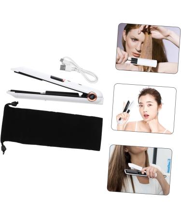 BIUDECO Curling Iron Portable Curling Wand Power Tools Mini Curler White Cordless Abs Travel Straightener White 21X4X3.5CM - Buy Online on GoSupps.com
