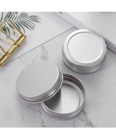 6 Pieces Aluminium Jars Metal Empty Jar Cosmetic Containers with Screw Covers and Labels and Mini Spatula for Sample Cream Cosmetics Lip Balm 20 ml - Buy Online on GoSupps.com