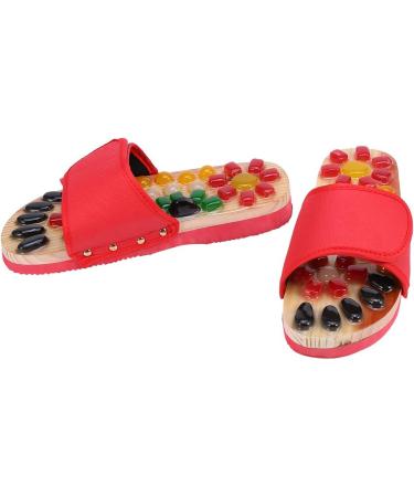 Verdant Touch Foot Massager Shoes - Red Health Care Massage Slippers for Improved Blood Circulation | Size 37 - Buy Online on GoSupps.com