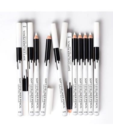 White Eyeliner Pencil Soft Highlighter Eyeliner Pencil Eyeliner Highlighter Soft Eyeliner for Eyes Professional Eyeshadow Highlighter White Shiny Silk Pen  - Buy Online on GoSupps.com