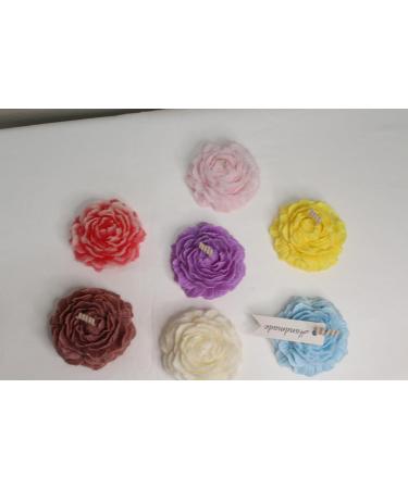 Set of 4 Peony Flower Candles - 100% Natural Soy & Coconut Wax | Gender Reveal Birthday Wedding Gifts | Pink & Red Rosewater Scent - Buy Online on GoSupps.com