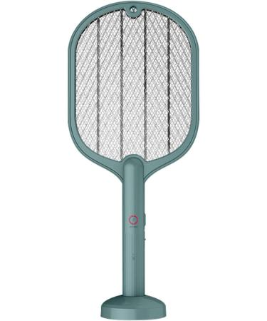 Electric Fly Swatter | 3000V Electric Indoor UV Light 2 in 1 Inhaled Photocatalyst Fly LED Lamp with 3-Layer Safety Mesh (Green) - Buy Online on GoSupps.com