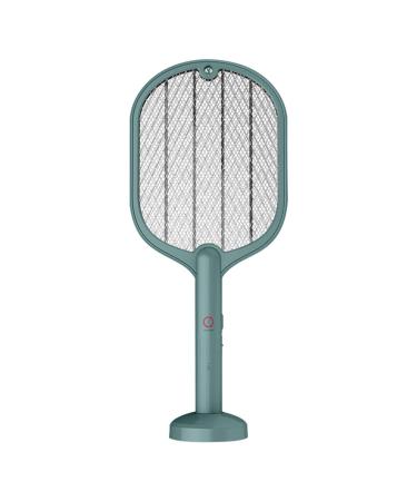 Fly Racket | 3000 V Electric Indoor Insect UV Light Inhaled Photocatalyst UV Fly Trap Light 2 in 1 with Safety Mesh 3 Layers for Bedroom Cyhamsis (Green)