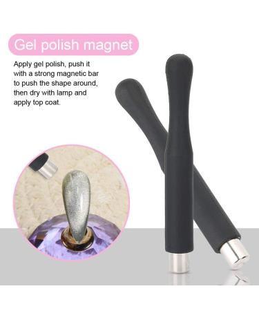 3pcs Nail Polish Magnetic Stick - Cat Eye Gel Polish Magnet Wand for DIY Manicure Tool - Black - Buy Online on GoSupps.com