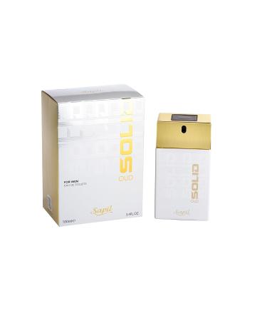 Sapil Solid Oud Perfume for Men and Women - Long-lasting Dubai Perfume Enticing Arabic Cologne Oriental Woody EDT Spray 3.4 Oz (100 ml) - Perfume for Men for Daily Wear and Special Occasions - Buy Online on GoSupps.com