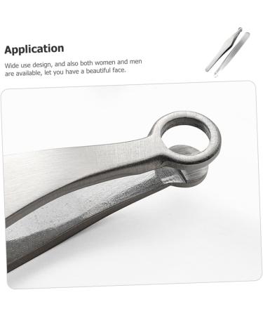 Beatifufu Stainless Steel Nasal Hair Clips - 2-Pack Nose Hair Trimmer for Men | Durable Hair Remover & Grooming Tool - Buy Online on GoSupps.com