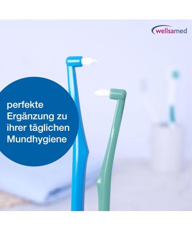 Optimized Wellsamed Corrugated Duet Insert Brush 10-Pack | Interspace Angle & End-Tuft Toothbrushes | Special Universal Steering Brushes - Ideal for All Smiles - Buy Online on GoSupps.com