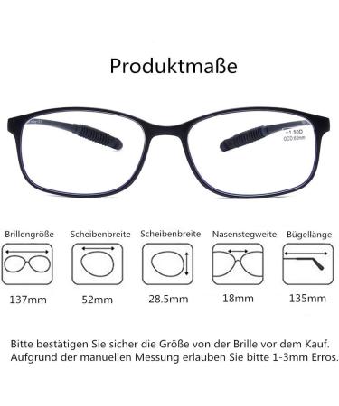 DOOViC Blue Light Filter Reading Glasses for Unisex TR259-C | Matte Black 1.75x (9 Colors) - Shop Now for Eye Protection & Style - Buy Online on GoSupps.com