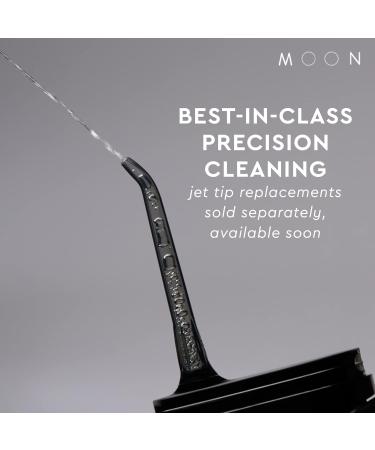 MOON Teeth Whitening Kit with LED Light - Gentle 5 Minute Treatment, Removes Coffee, Smoking, Wine Stains - Includes Water Flosser for Dental Care - Cordless - Buy Online on GoSupps.com