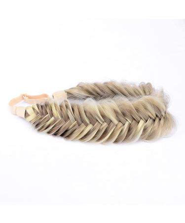 DIGUAN Wide Fishtail 2 Strands Synthetic Hair Braided Headband - Bohemian Beauty Accessory for Women and Girls - Buy Online on GoSupps.com