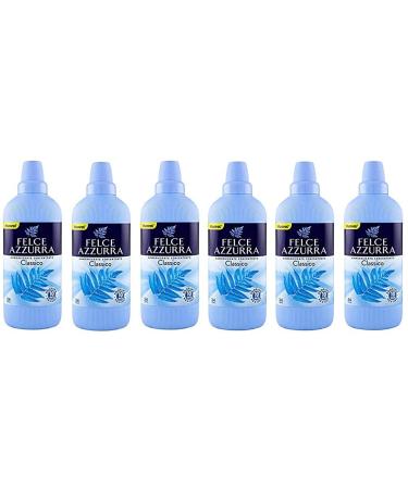 6x PAGLIERI Felce Azzurra Fabric Softener Concentrate Scented Classico 600ml