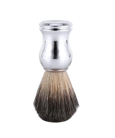 Badger hair shaving brush natural hair brush made of real badger hair for a skin-friendly silver plastic handle brush shaving accessories