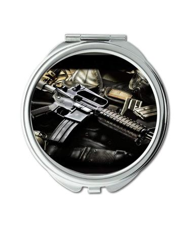 Mirror Travel Mirror pistol Round Mirror new gun pocket mirror portable mirror