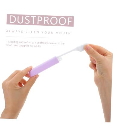 Homsfou 5-Stage Travel Toothbrush Case - Collapsible Manual Toothbrush Box for Pregnant Women - Bulk Art Fiber Travel Accessory - Buy Online on GoSupps.com