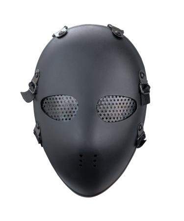 Airsoft Paintball Mask Tactical BB Gun Classic Style Head Protective Mask Field Hunting Military War Game Shooting Accessories Black