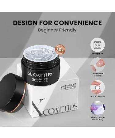 btartboxnails XCOATTIPS Solid Nail Glue Gel - 30g | Strong Long-Lasting UV Gel for Press-On & Acrylic Nails - Buy Online on GoSupps.com