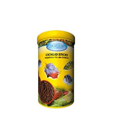 Food for Cichlid Fish - AQUARIS Cichlid Sticks - 125 g. Main food for cichlids with a mixed diet, promotes healthy growth and strengthens the immune system.