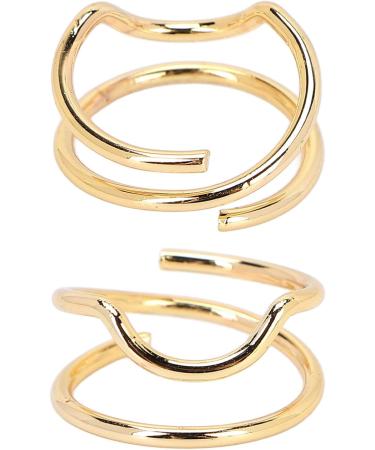 LIYJTK Ring finger index finger nail ring artistic charm decoration retro jewelry for women and girls wedding Valentine's Day gift (3046 oro) - Buy Online on GoSupps.com