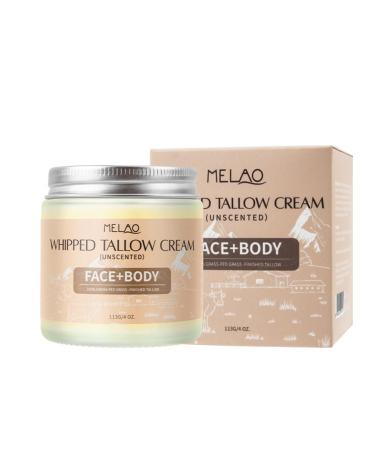 Whipped tallow cream for face and body, face moisturizer with grass-fed beef tallow, organic natural face cream with olive oil, nourishing and moisturizing balm for