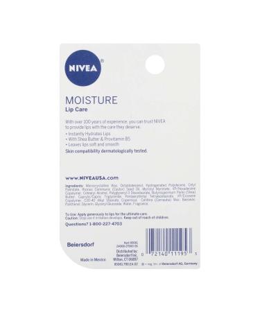 NIVEA A Kiss of Moisture Essential Lip Care 0.17 oz (Pack of 4) - Buy Online on GoSupps.com
