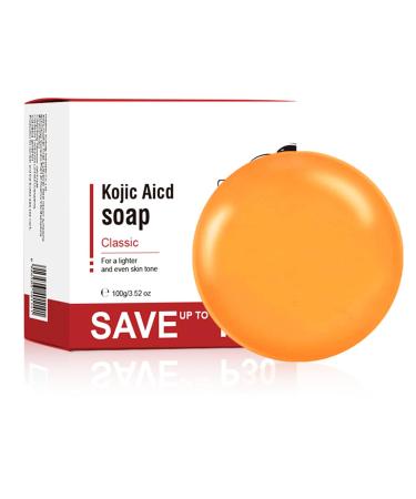 Kojic Acid Soap Vitamin C Soap - Soap Bar for Deep Facial & Body Skin Cleaning - Organic Soap with Kojic Acid - Gentle Natural Soap - Even Tone Restore Radiance Complexion Reduce Pigmentation