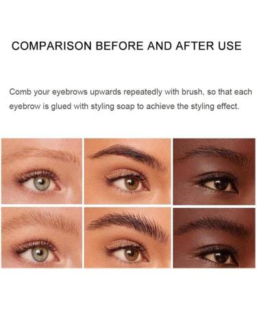 twcrvil Eyebrow Gel Salon Transparent Facial Cosmetic Exquisite Shaping Tool Sweat-Proof 3D Brow Makeup for Girls Women - Buy Online on GoSupps.com