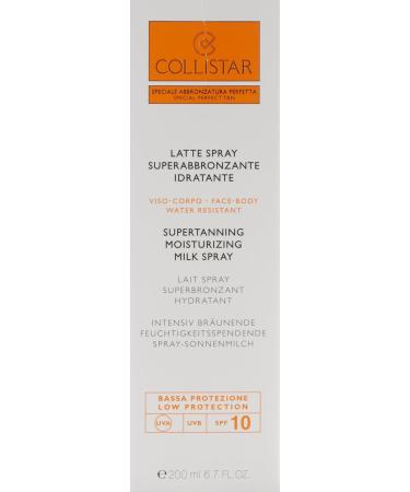 Collistar Super Tanning UVA/UVB SPF10 Moisturising Milk Spray 200 ml - Buy Online on GoSupps.com