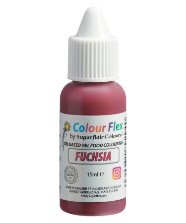 Colour Flex Fuchsia Oil Based Food Colouring Gel For Colouring High Fat Foods Buttercream Chocolate Batters Fondant Icing & More - 15ml - Buy Online on GoSupps.com