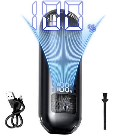 LearnLyrics Nasal epilator ear and nose epilator for men cordless trimmer with digital display waterproof facial care kit for eyebrows Black - Buy Online on GoSupps.com