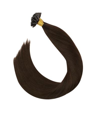 Ugeat Brown Bonding Extensions - Real Dark Brown U-Tip Hair Extensions 35 cm 50g 50 Pieces (#2 14 Inch) - Premium Quality for Stunning Hair Transformations - Buy Online on GoSupps.com