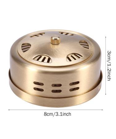 Adjustable Copper Moxibustion Box - 3 Corridors Thickened Acupuncture Moxa Burner Holder Temperature Control for Elderly Care - Buy Online on GoSupps.com