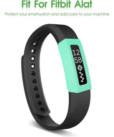 AWINNER Case for Fitbit Alta Shock-Proof and Shatter-Resistant Protective Band Cover Case for Fitbit Alta Smart Watch (Black Blue Cyan) - Buy Online on GoSupps.com