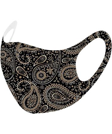 AMOR SPES Set Of 5 Floral Cloth Face Mask Fashion Washable Cotton Masks For Men Women (F) - Buy Online on GoSupps.com