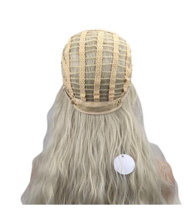 Shop Long Gold Wavy Cosplay Wig for Women - Brazilian Synthetic Hair 60s 70s 80s Styles - Buy Online on GoSupps.com