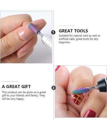 POPETPOP 2 Sets Nail Drill Set Diamond Drill Bits Acrylic Nail Bit Nail Grinding Tools Nail Kits Cuticle Bit Nail Drill Tool Nail Art Drill Bits Nail Polisher Bit Tungsten Steel File 5.1x0.7cmx2pcs As Shownx2pcs - Buy Online on GoSupps.com