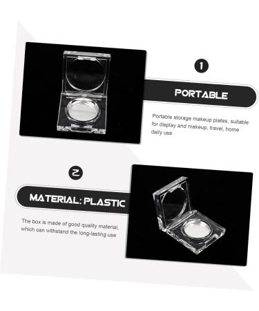 Ipetboom Makeup Eyeshadow 18 Pcs Eye Shadow Box Eyeshadow Plastic Trays Cosmetics Mini Eye Shadow Case up Filling Travel 4.2x1.5cmx3pcs As Shownx3pcs - Buy Online on GoSupps.com
