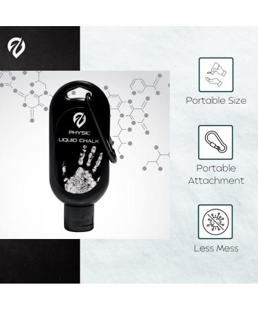 EVMT Brands Liquid Chalk - Mess-Free Gym Chalk for Weightlifting, Gymnastics, Rock Climbing, Dancing - Sweat-Resistant and Long Lasting - Stronger Grip for Lifting and Rock Climbing - 50ml, 1 Pack - Buy Online on GoSupps.com