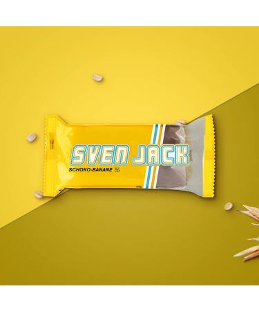 Buy Sven Jack Energy Cake - Chocolate Banana 24x125g | Low Sugar Oatmeal Bar | Original Fitness Snack | International Shipping - Buy Online on GoSupps.com