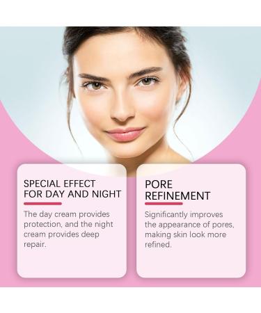 Pore Care Day&Night Face Cream - Skin Care Set - Moisturiser Face Women - Day Cream Deeply Nourishes Skin - Night Cream Skin Repair - Salicylic Acid & Hyaluronic Acid - Buy Online on GoSupps.com