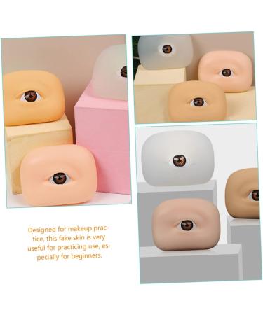 Beavorty 10 Pcs Eye Practice Skin Eyeshadow Eyebrows Skin Pad Eyebrow Makeup Board Semi-permanent Props 1 count (Pack of 1) As Shownx5pcs - Buy Online on GoSupps.com
