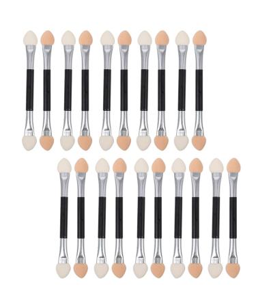 Balacoo 30pcs Eye Shadow Stick Disposable Makeup Sponge Face Sponge for Makeup Dual-ended Eye Stick